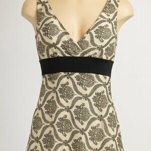 Speechless Vintage Small Black & White Babydoll Top Sleeveless 90s Y2K Sheer